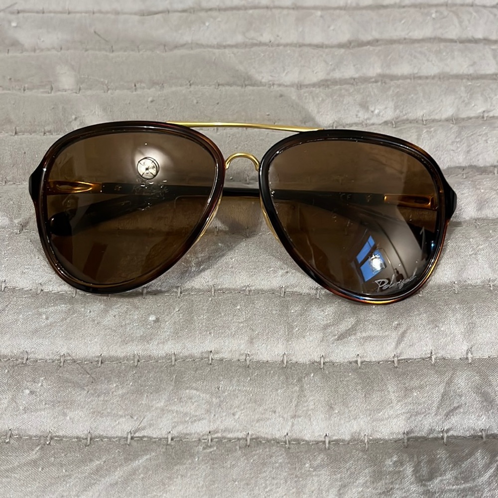 Polarized Oakley kickback sunglasses tortoise shell brown transparent brown lens